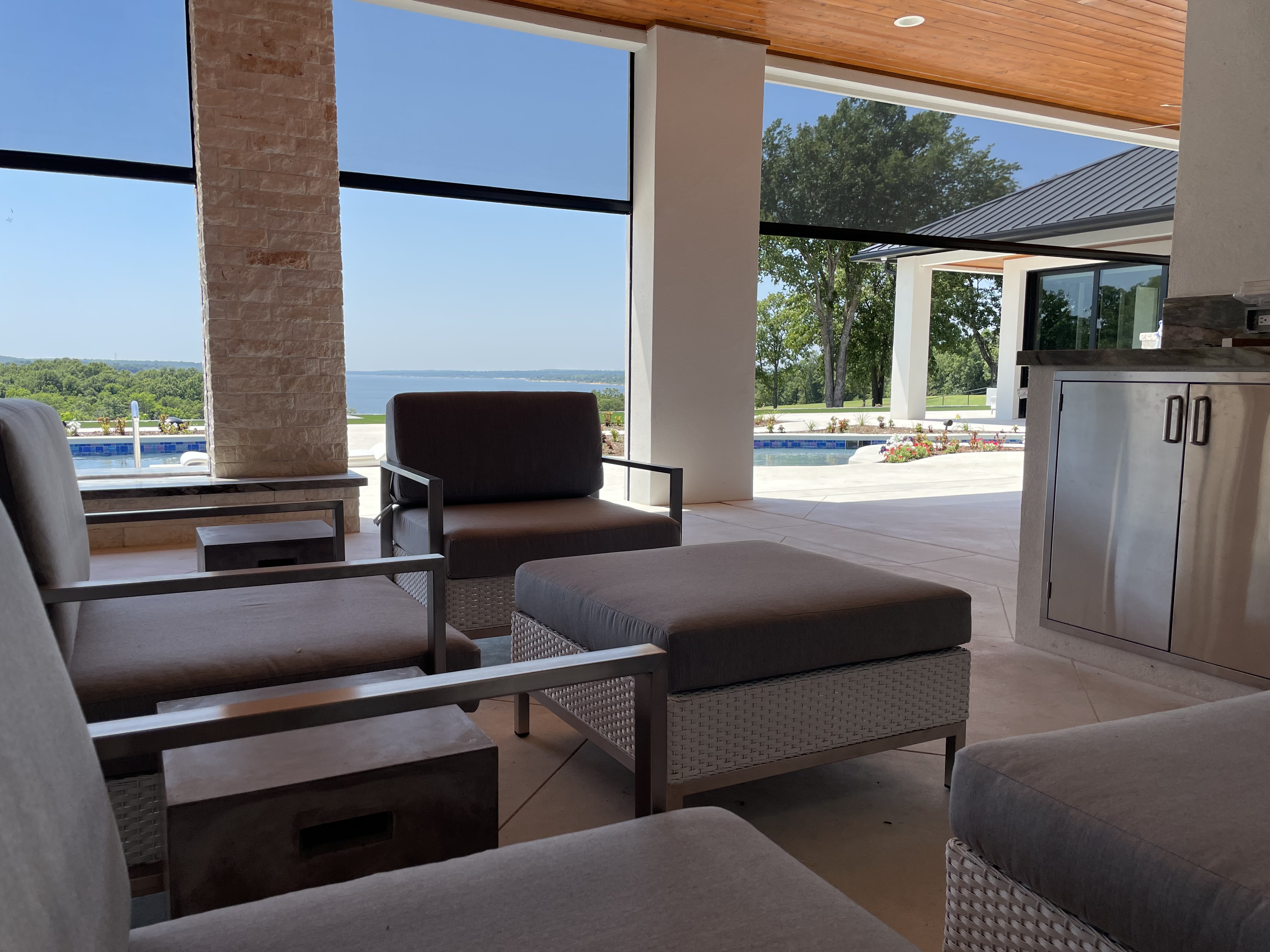 Outdoor Shades - Patio Lake View