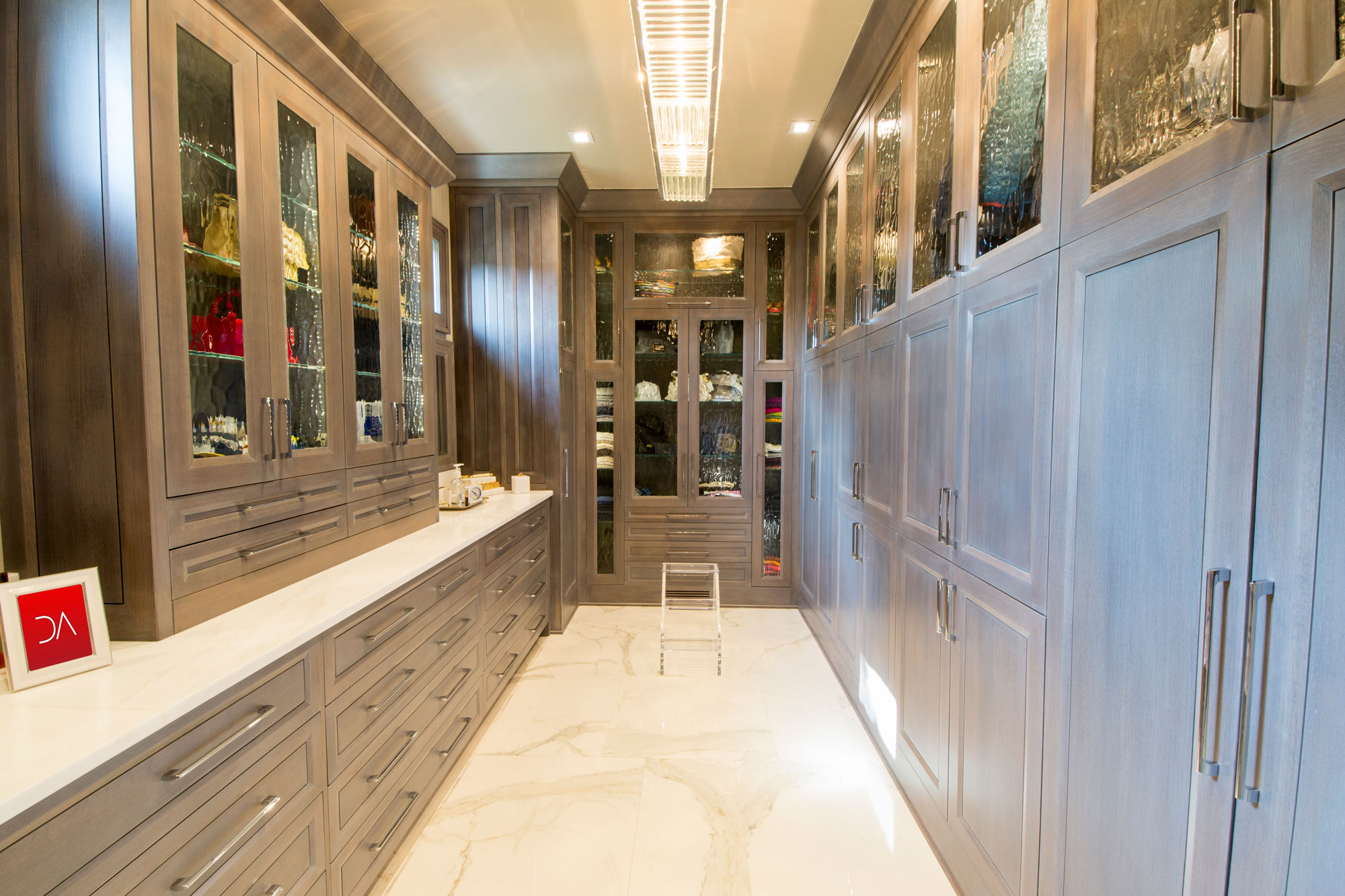 Custom Closet with Integrated Lighting