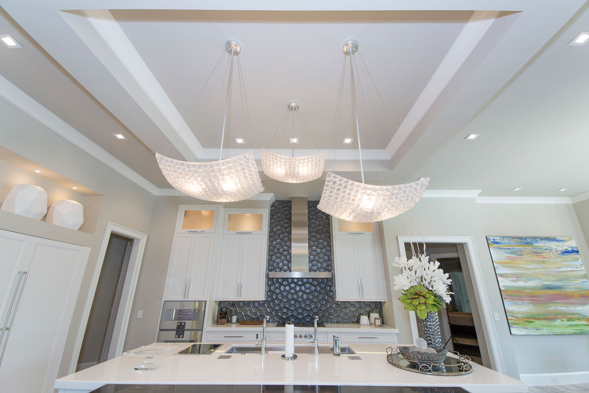 Kitchen Lighting and Audio Detail