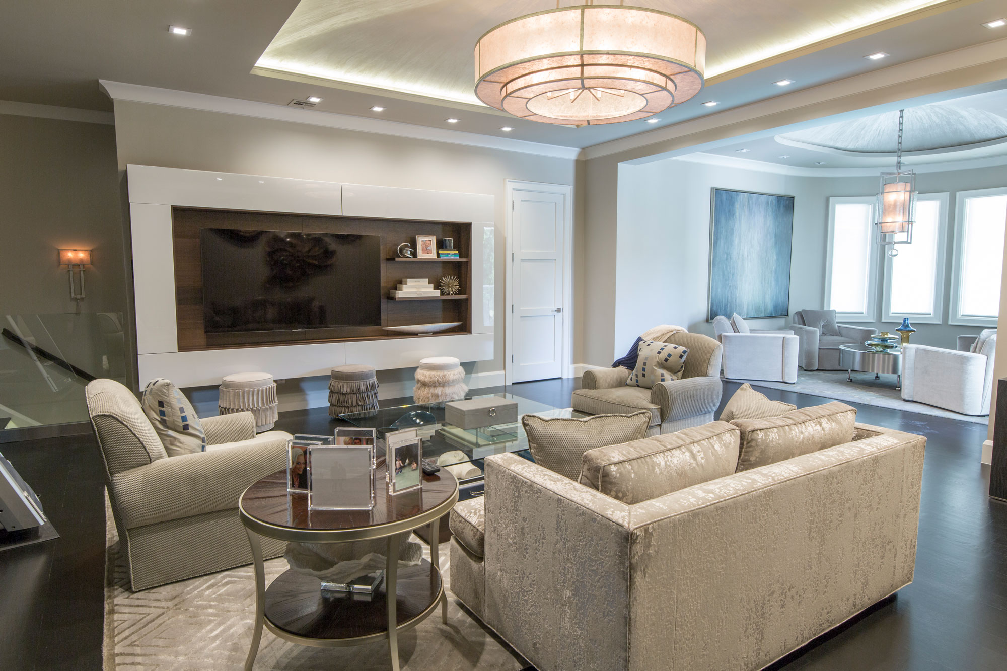 Media Room with Integrated Entertainment